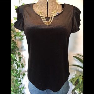 *NEW* Black velvet tee